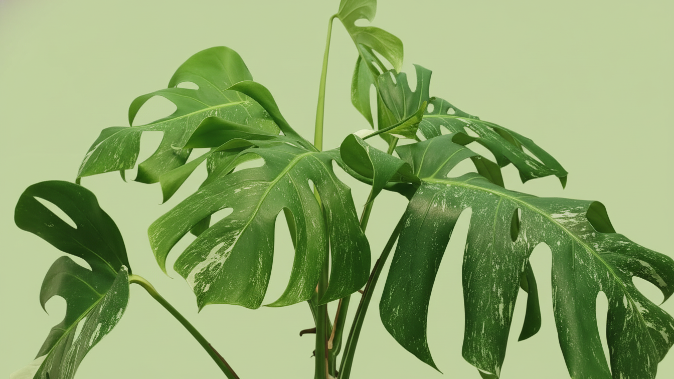 Monstera deliciosa Variegata Albo "Green Type" Indoor Plant Bahrain
